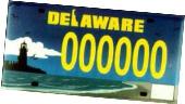 Delaware license plate